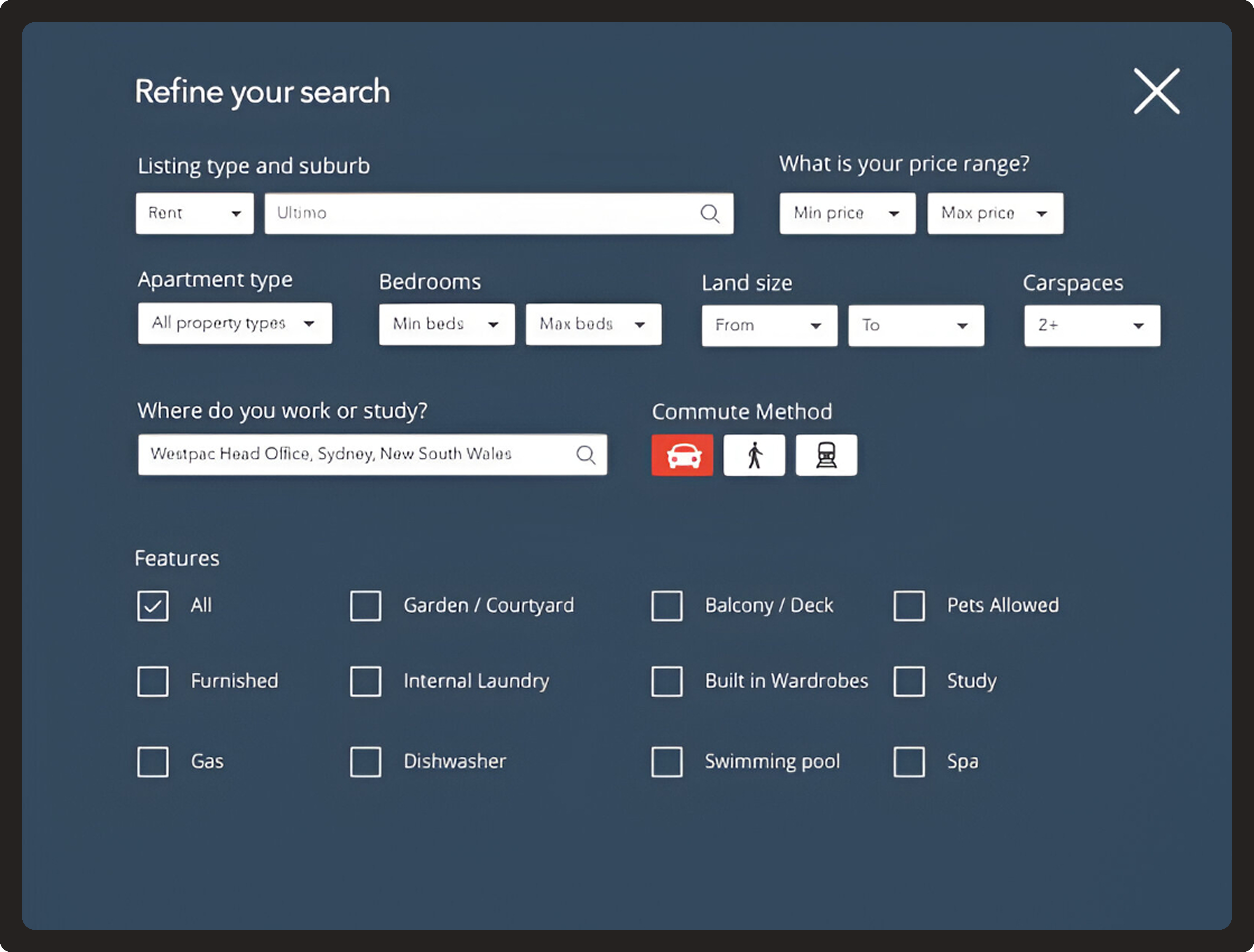 ComeHome Refine Search