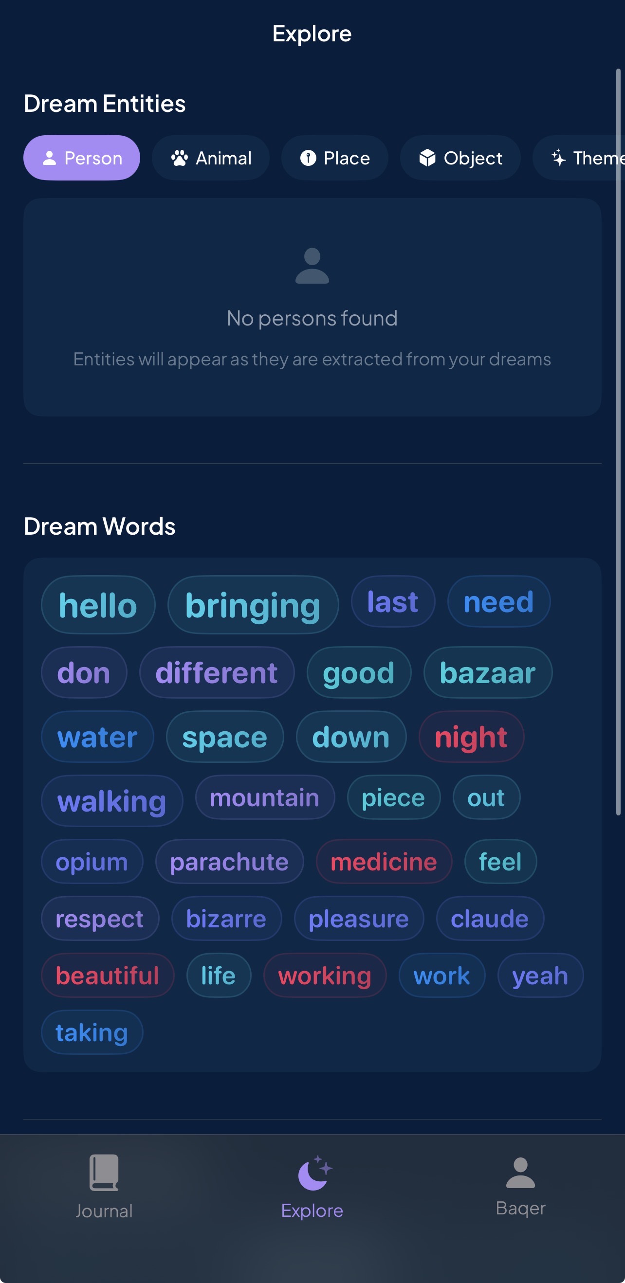 Unsomnia App Explore View